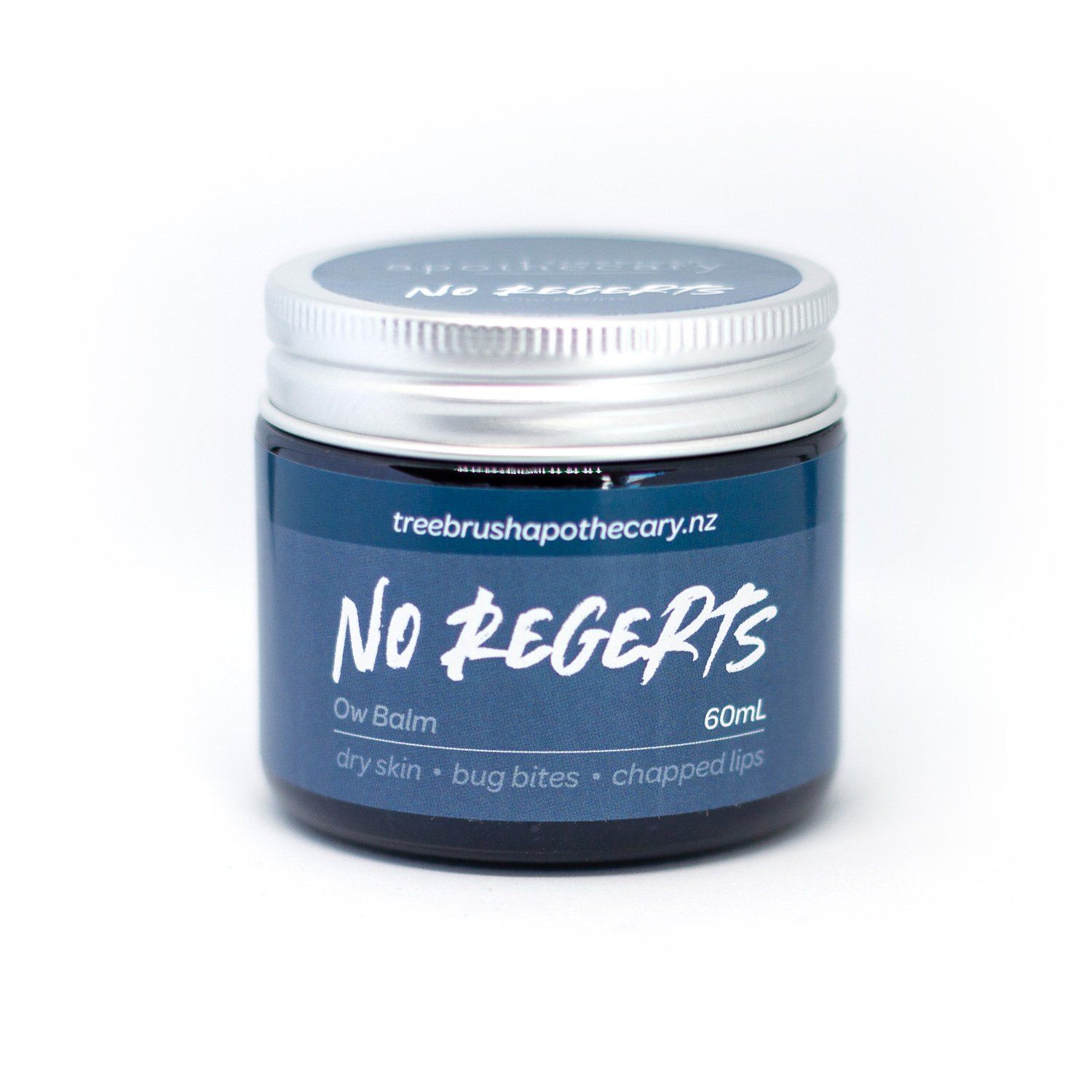 No Regerts Kawakawa Balm 60mL metal lid